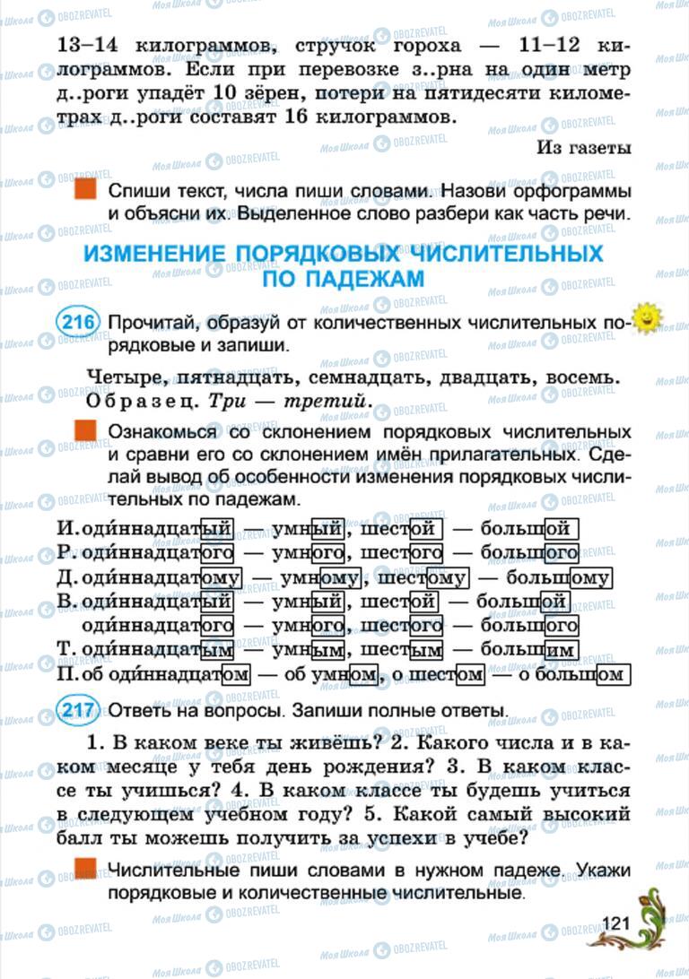 Учебники Русский язык 4 класс страница 121