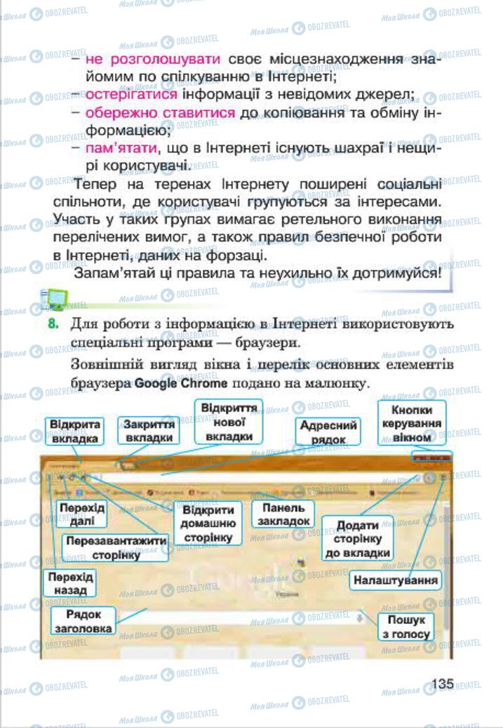 Підручники Інформатика 4 клас сторінка 135