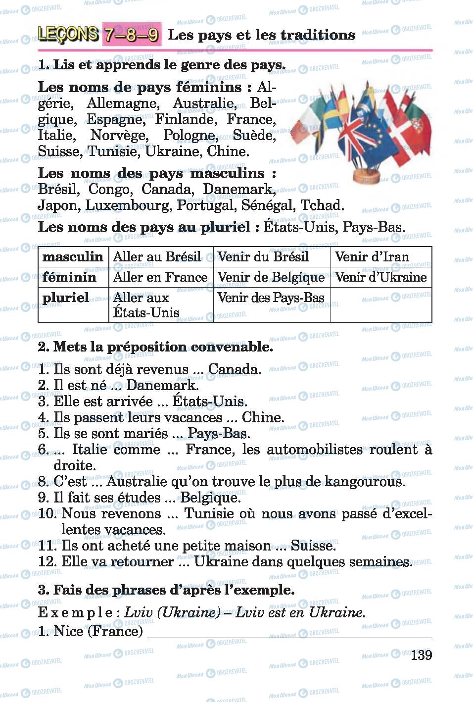Підручники Французька мова 4 клас сторінка 139