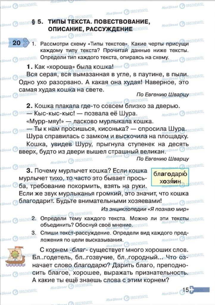 Учебники Русский язык 4 класс страница  15