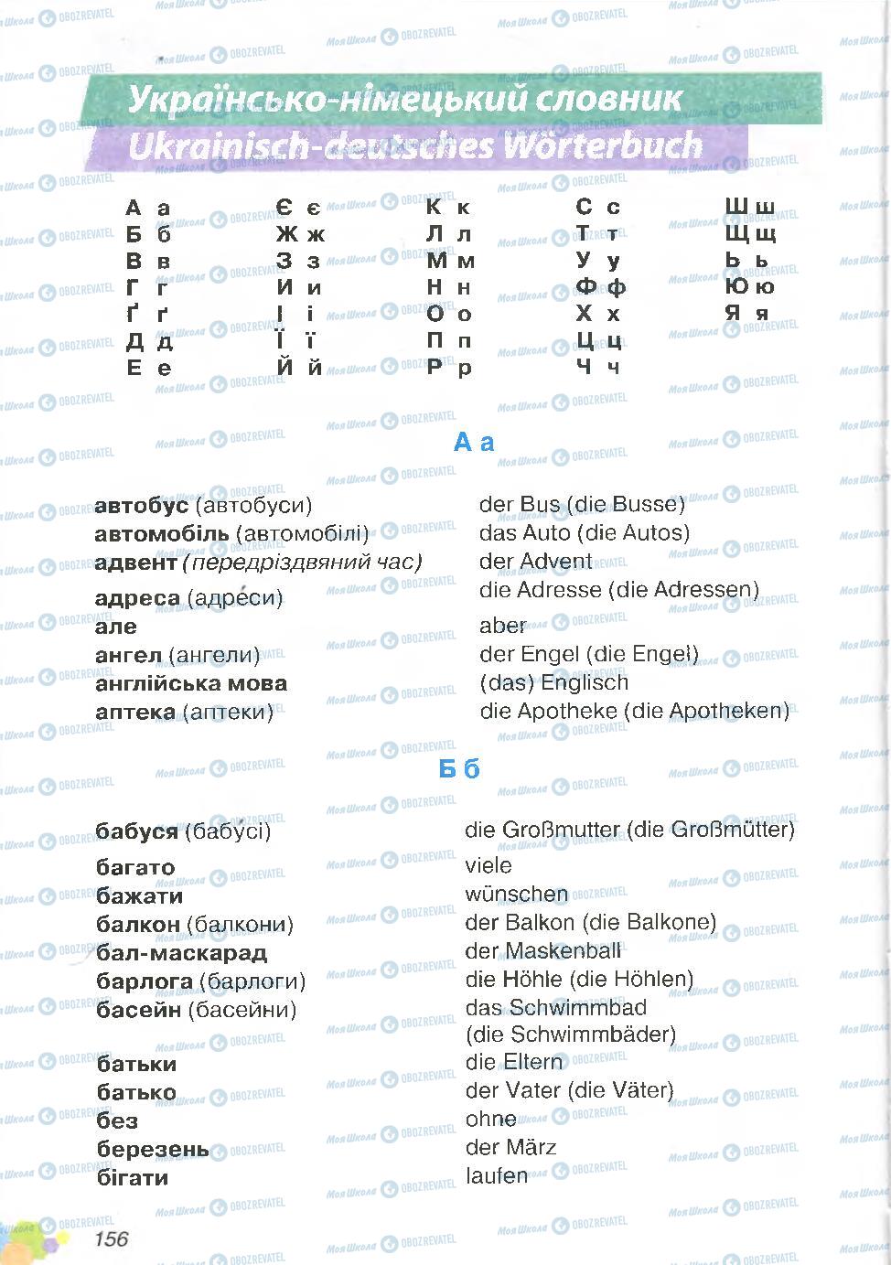 Учебники Немецкий язык 4 класс страница 156