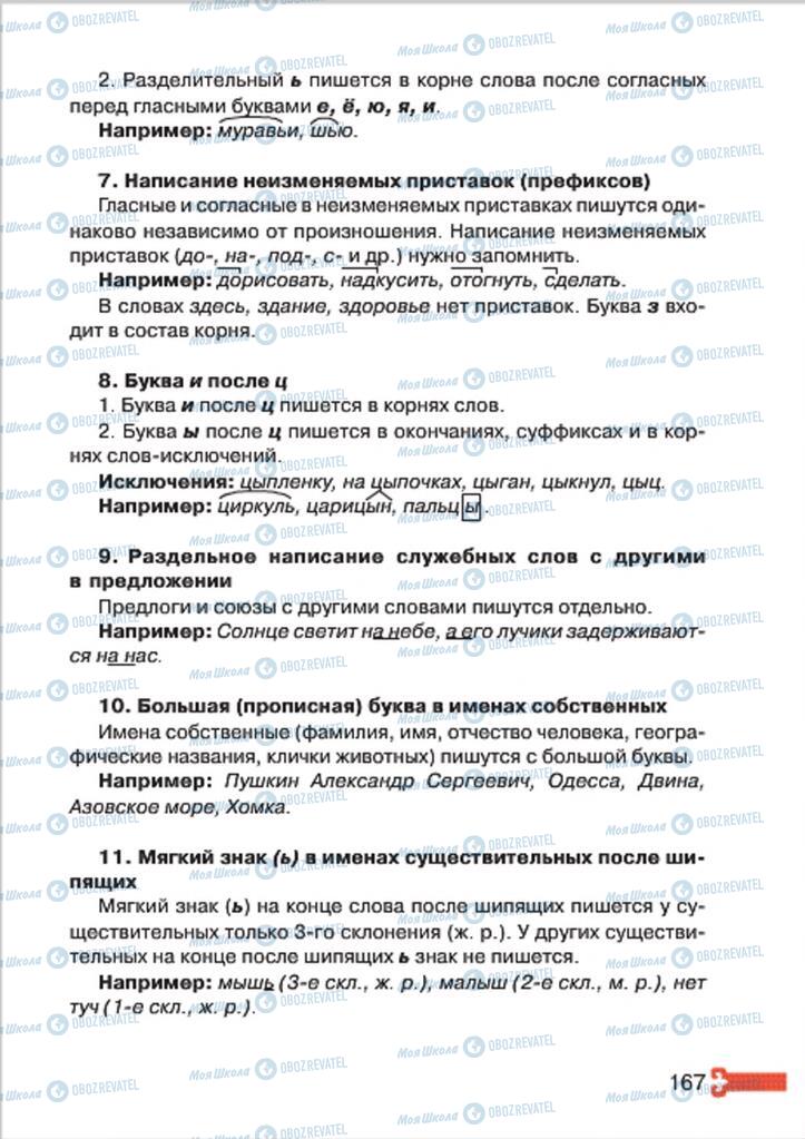 Учебники Русский язык 4 класс страница 167