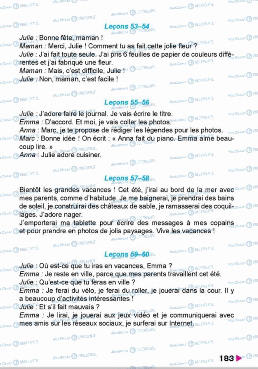 Учебники Французский язык 4 класс страница 183