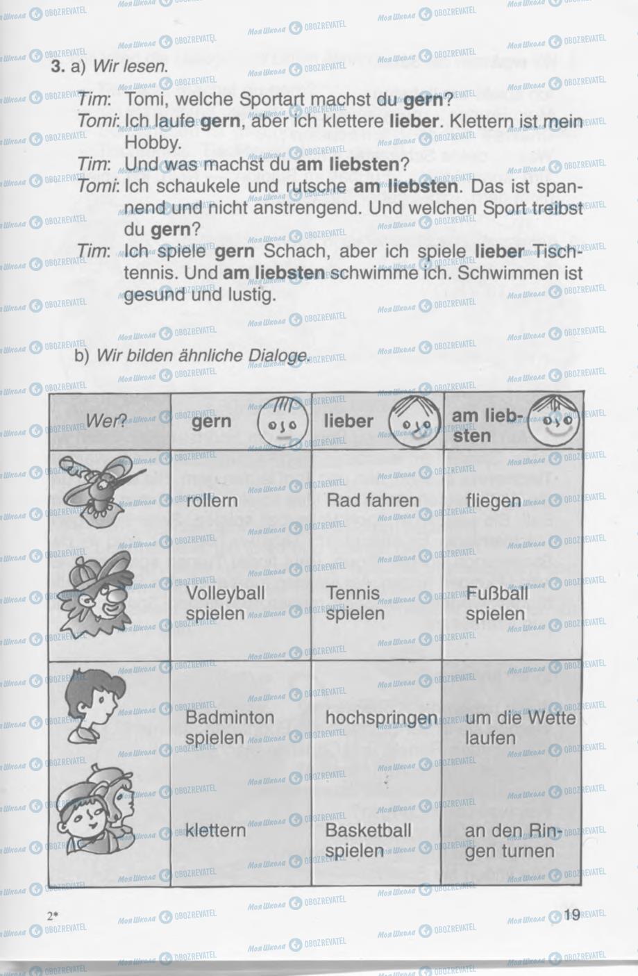 Учебники Немецкий язык 4 класс страница 19