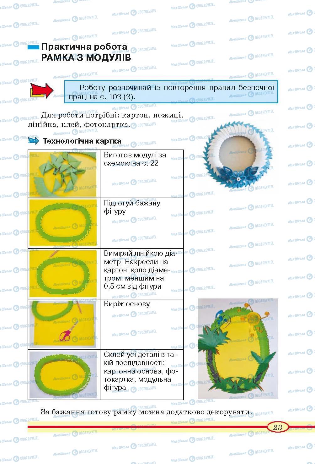 Підручники Трудове навчання 4 клас сторінка 23
