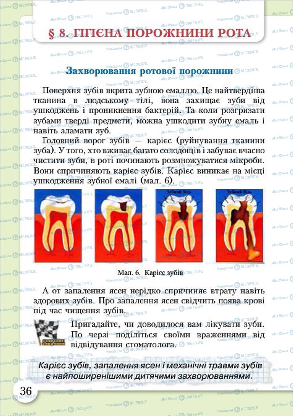 Учебники Основы здоровья 4 класс страница 36