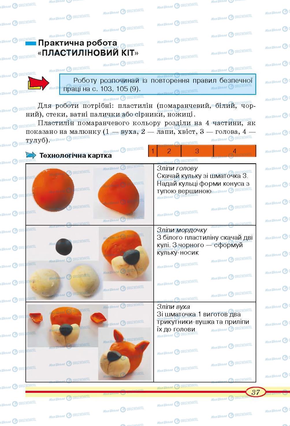 Підручники Трудове навчання 4 клас сторінка 37