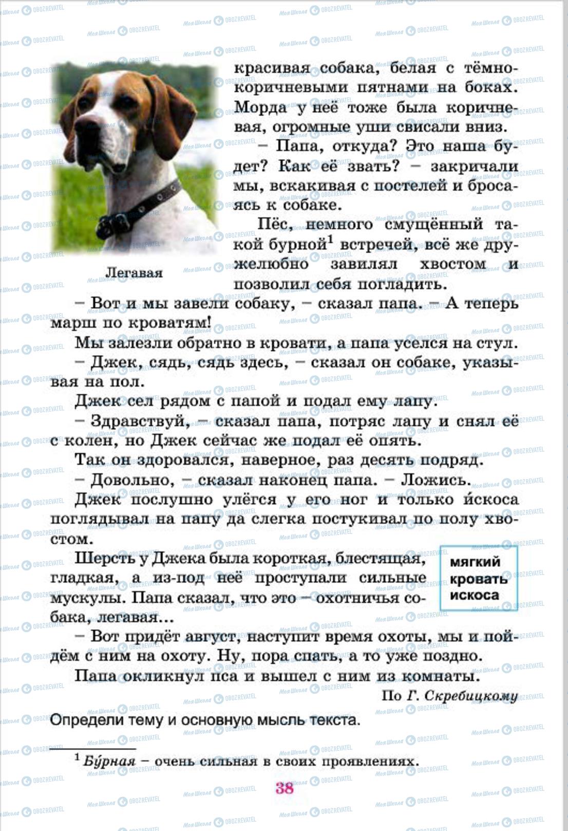 Учебники Русский язык 4 класс страница  38