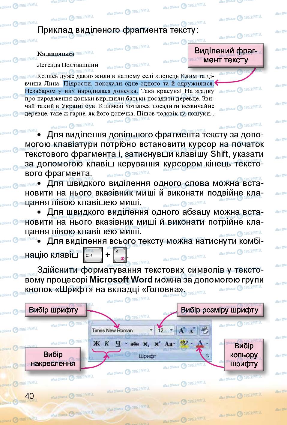 Учебники Информатика 4 класс страница 40