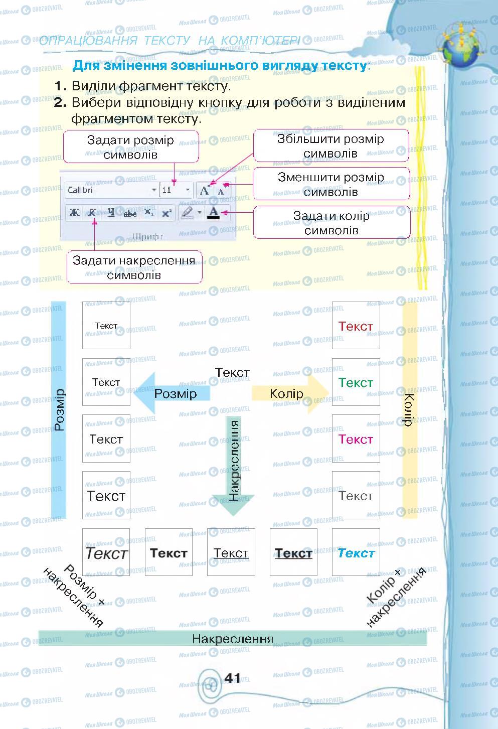 Підручники Інформатика 4 клас сторінка 41