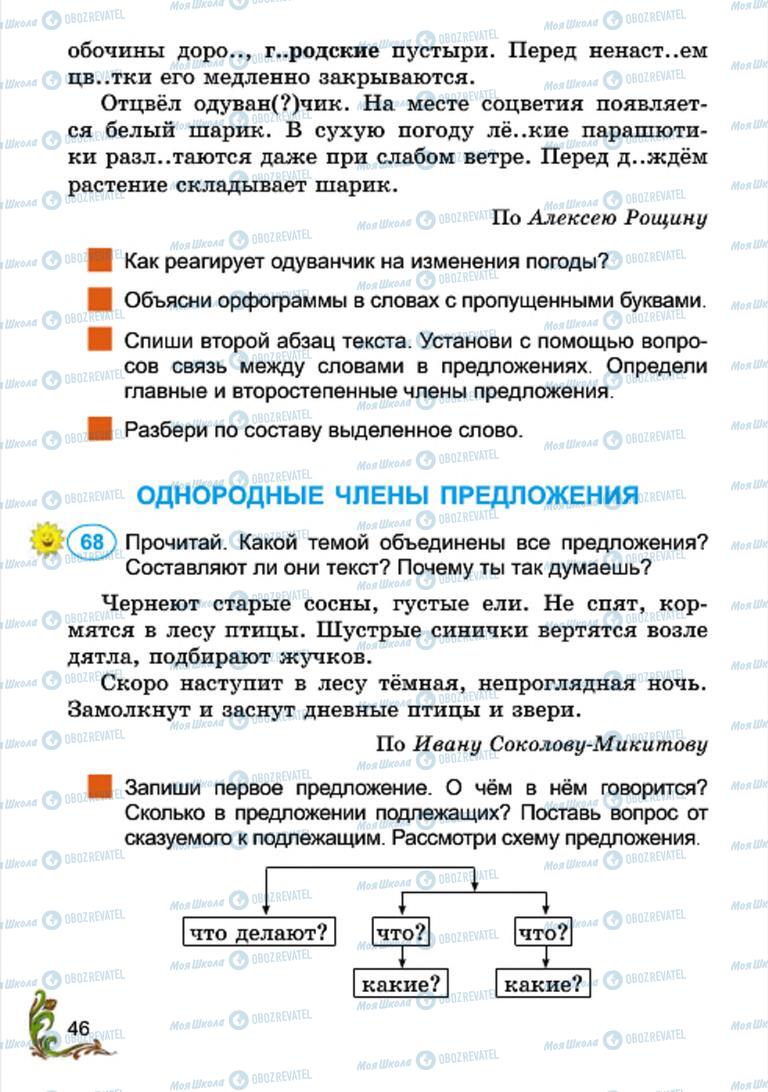 Учебники Русский язык 4 класс страница 46