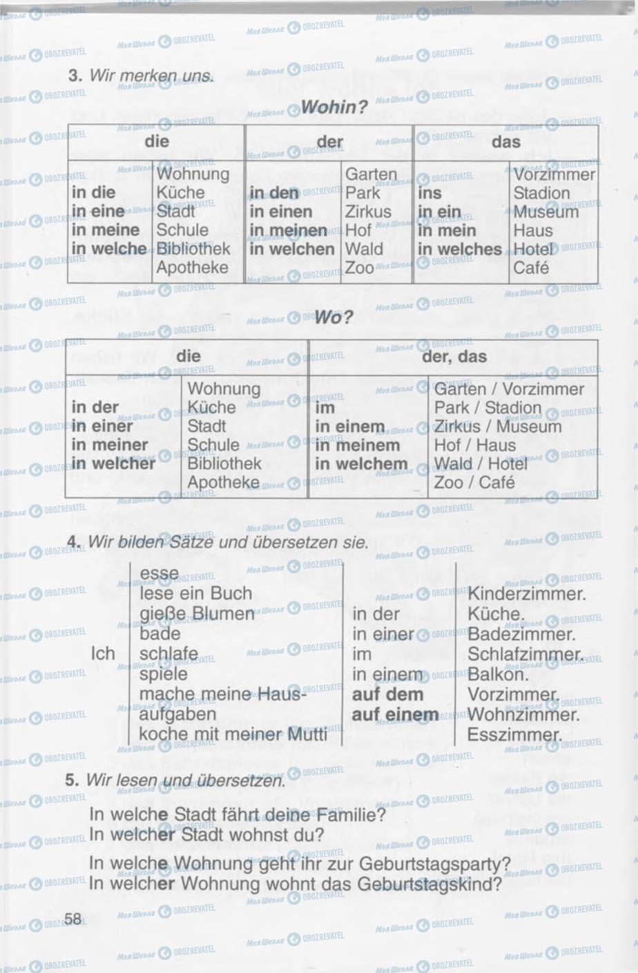 Учебники Немецкий язык 4 класс страница 58