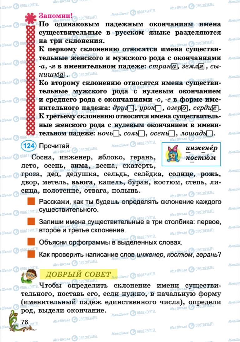 Учебники Русский язык 4 класс страница 76