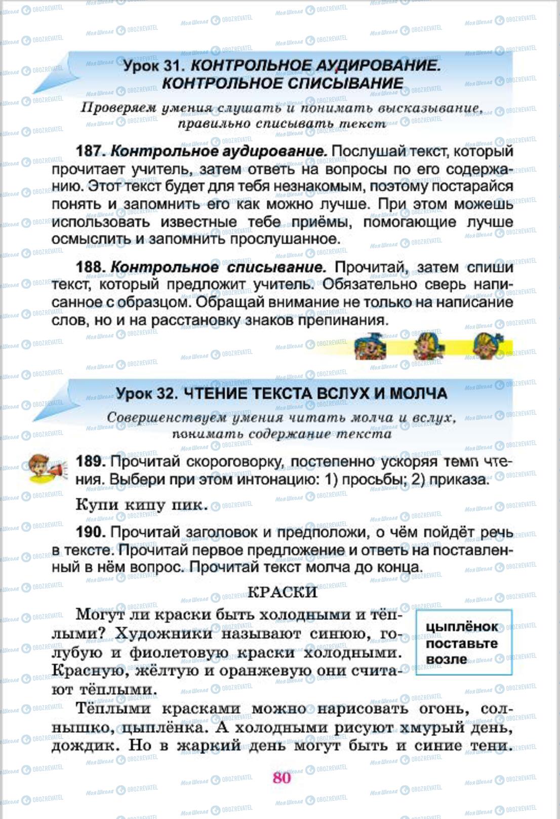 Підручники Російська мова 4 клас сторінка 80