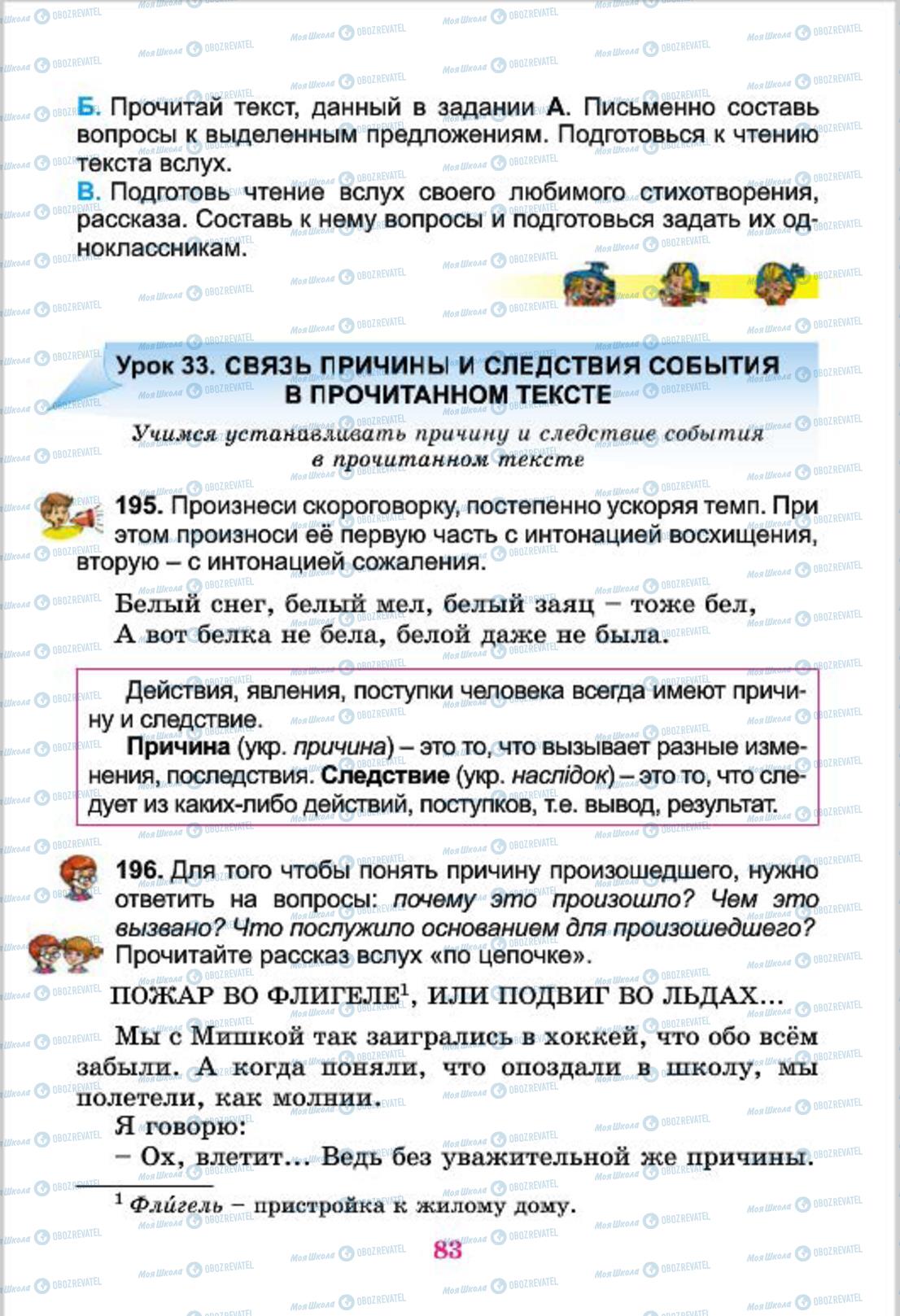 Підручники Російська мова 4 клас сторінка 83