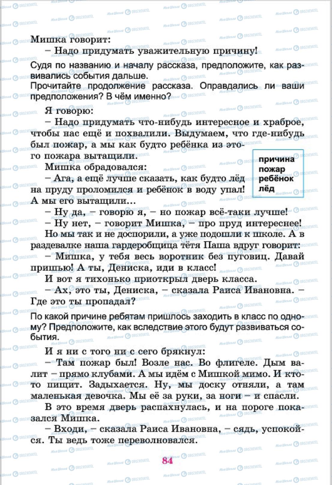 Підручники Російська мова 4 клас сторінка  84