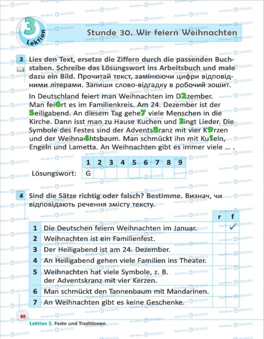 Підручники Німецька мова 4 клас сторінка 88
