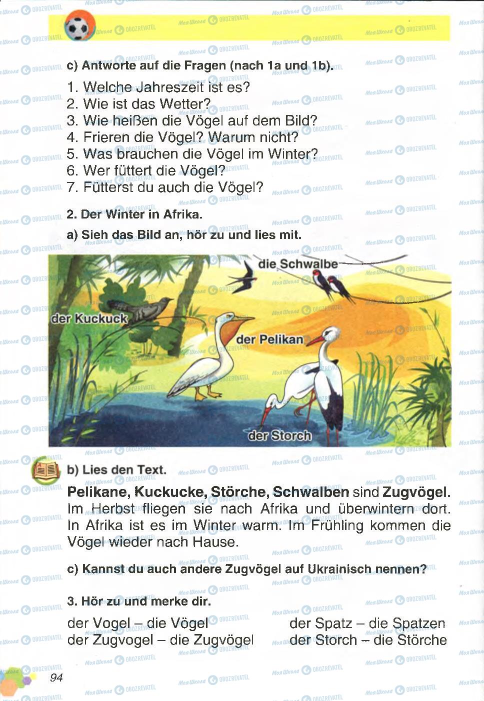 Підручники Німецька мова 4 клас сторінка 94