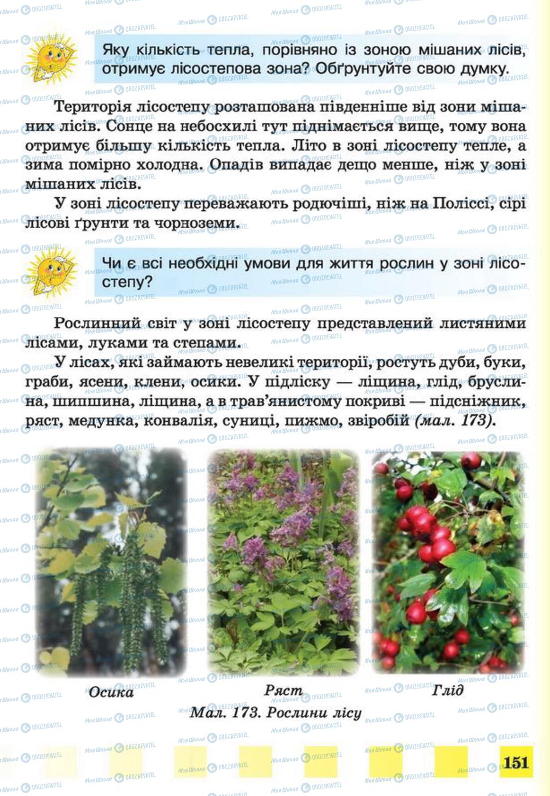 Підручники Природознавство 4 клас сторінка 151