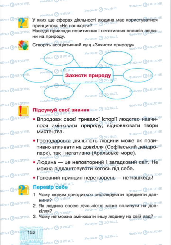 Підручники Людина і світ 4 клас сторінка 152