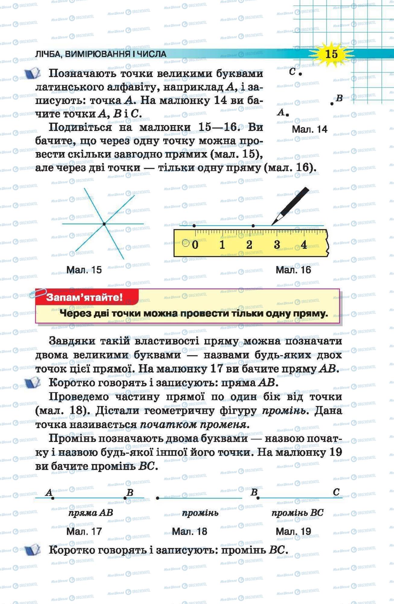 Підручники Математика 5 клас сторінка 15