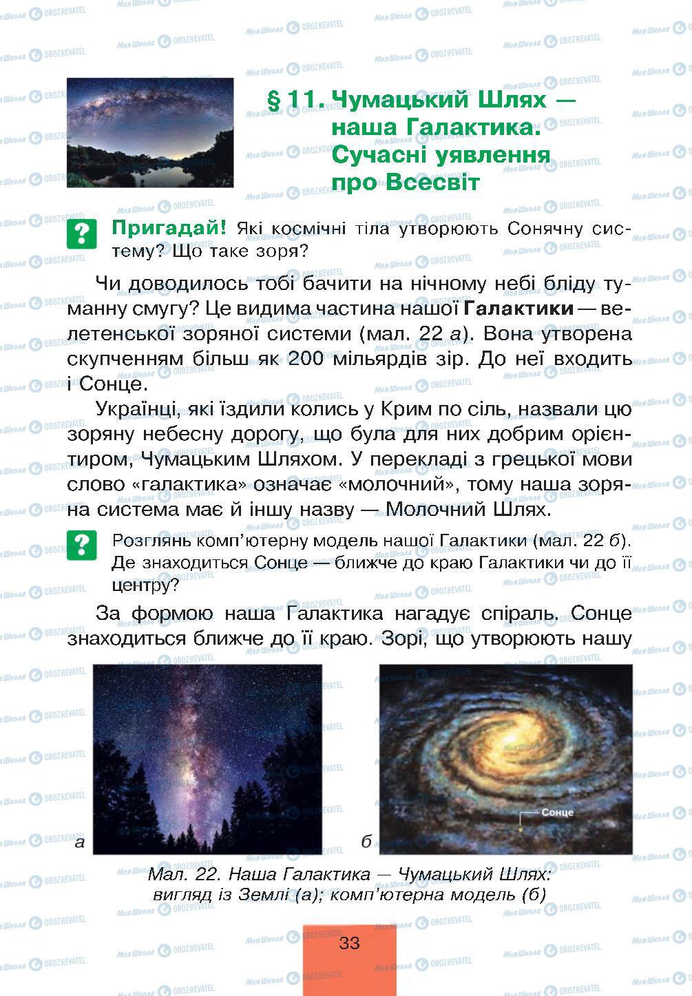 Підручники Природознавство 4 клас сторінка 33