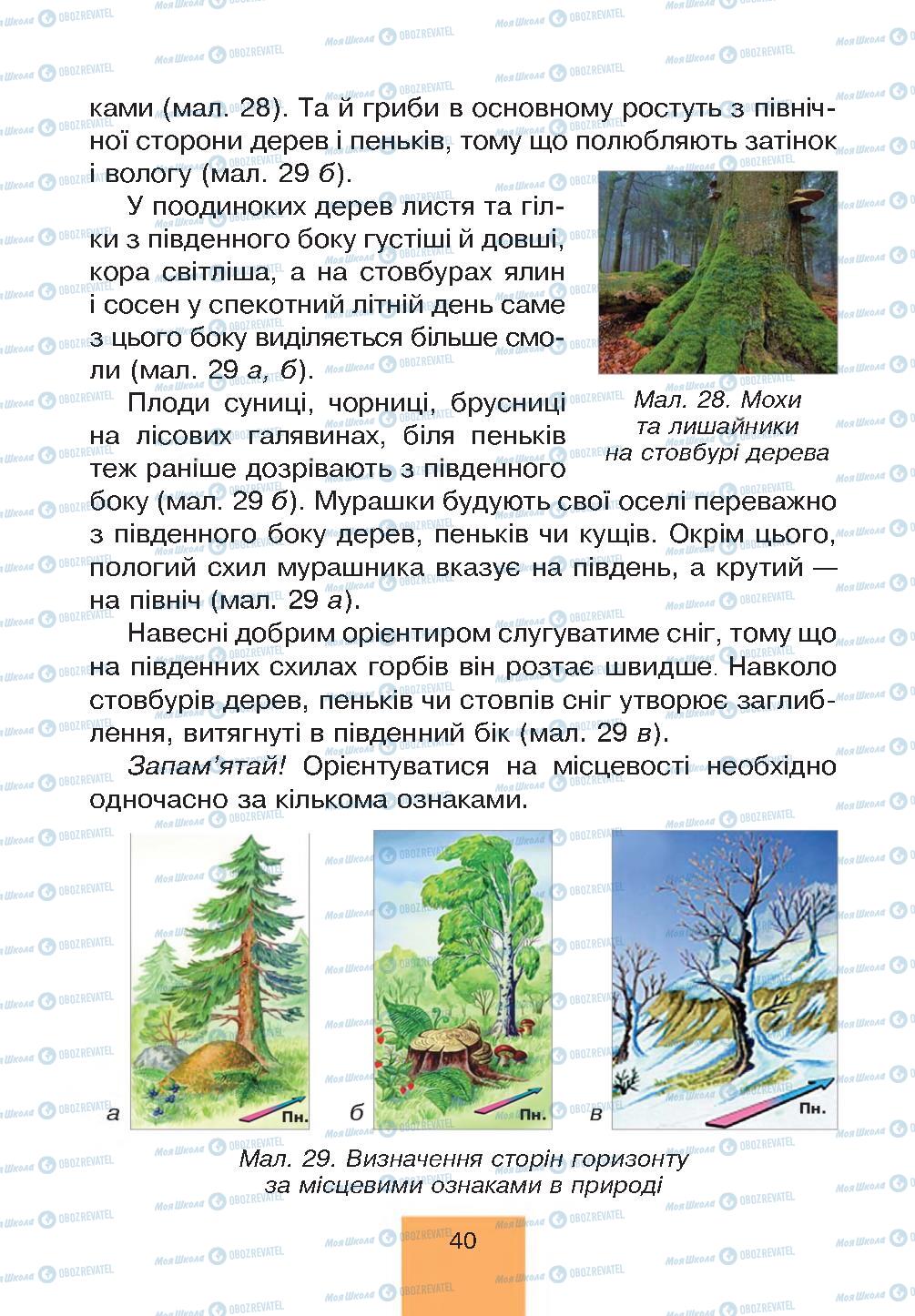 Підручники Природознавство 4 клас сторінка 40