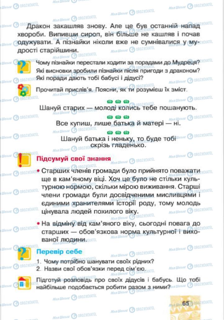 Підручники Людина і світ 4 клас сторінка 65