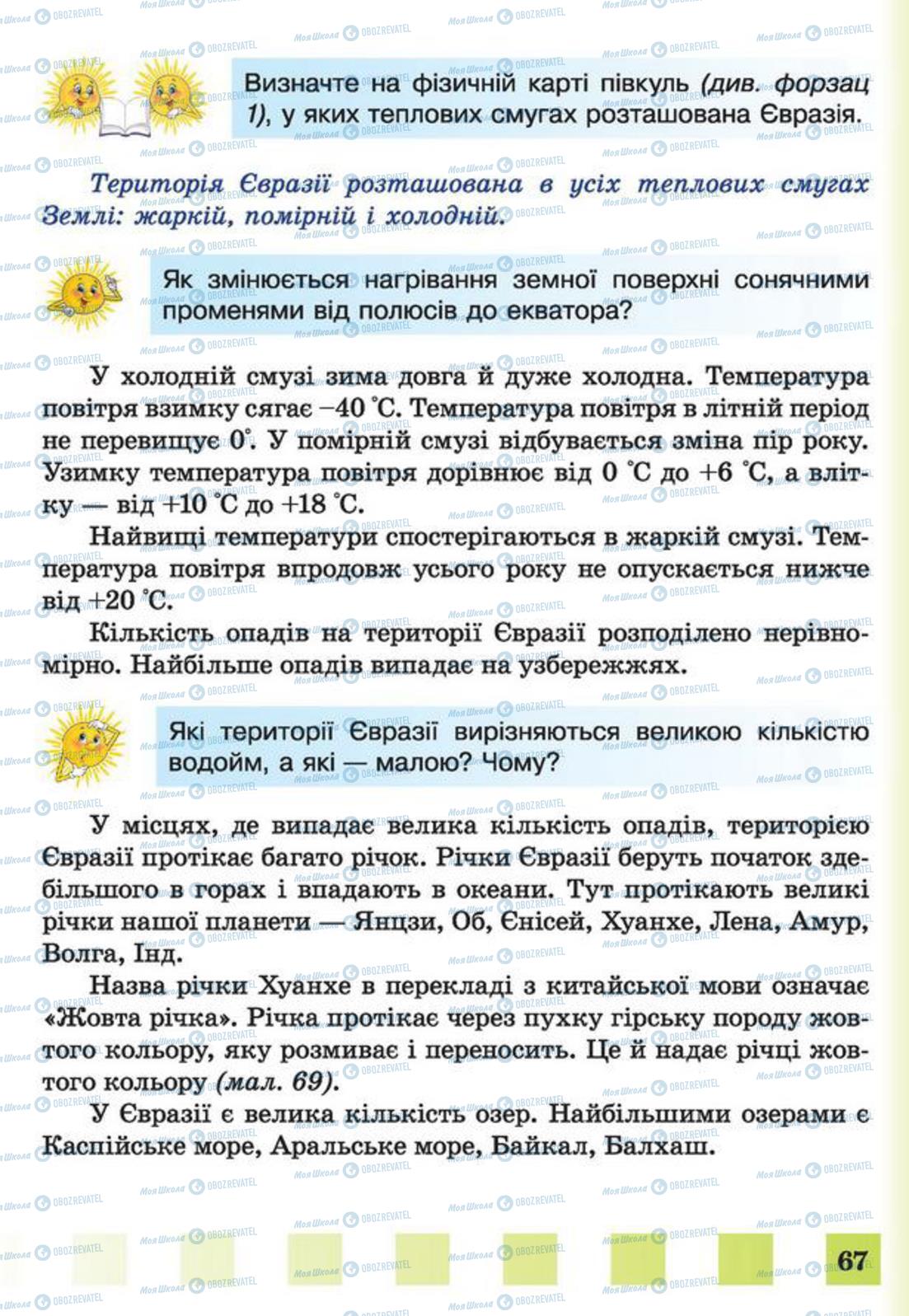 Учебники Природоведение 4 класс страница 67