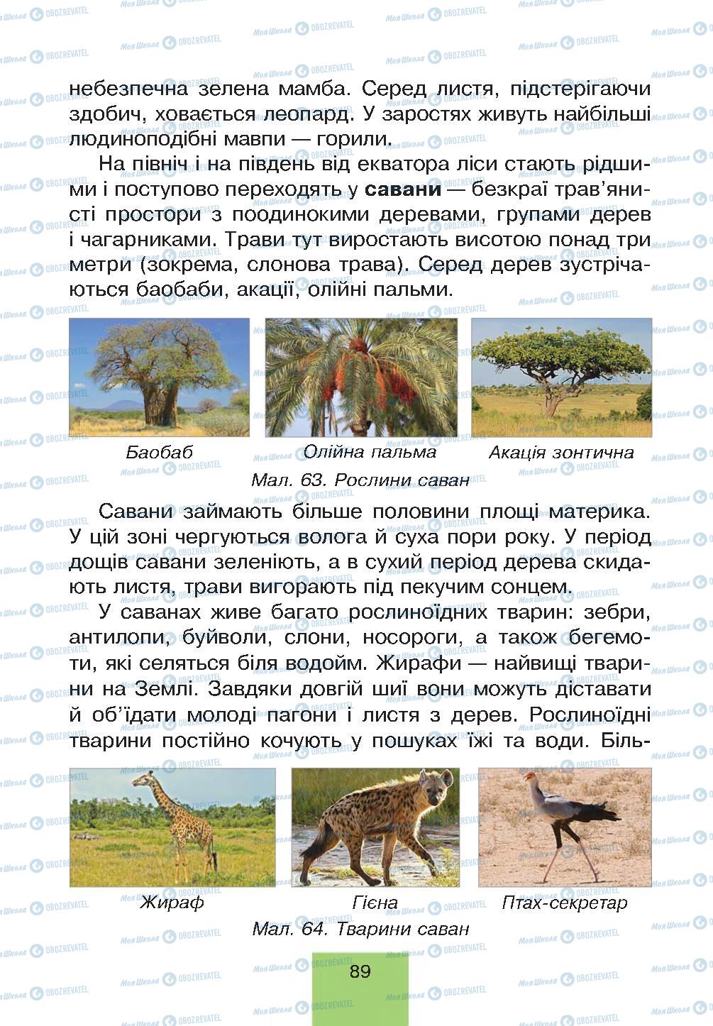 Підручники Природознавство 4 клас сторінка 89