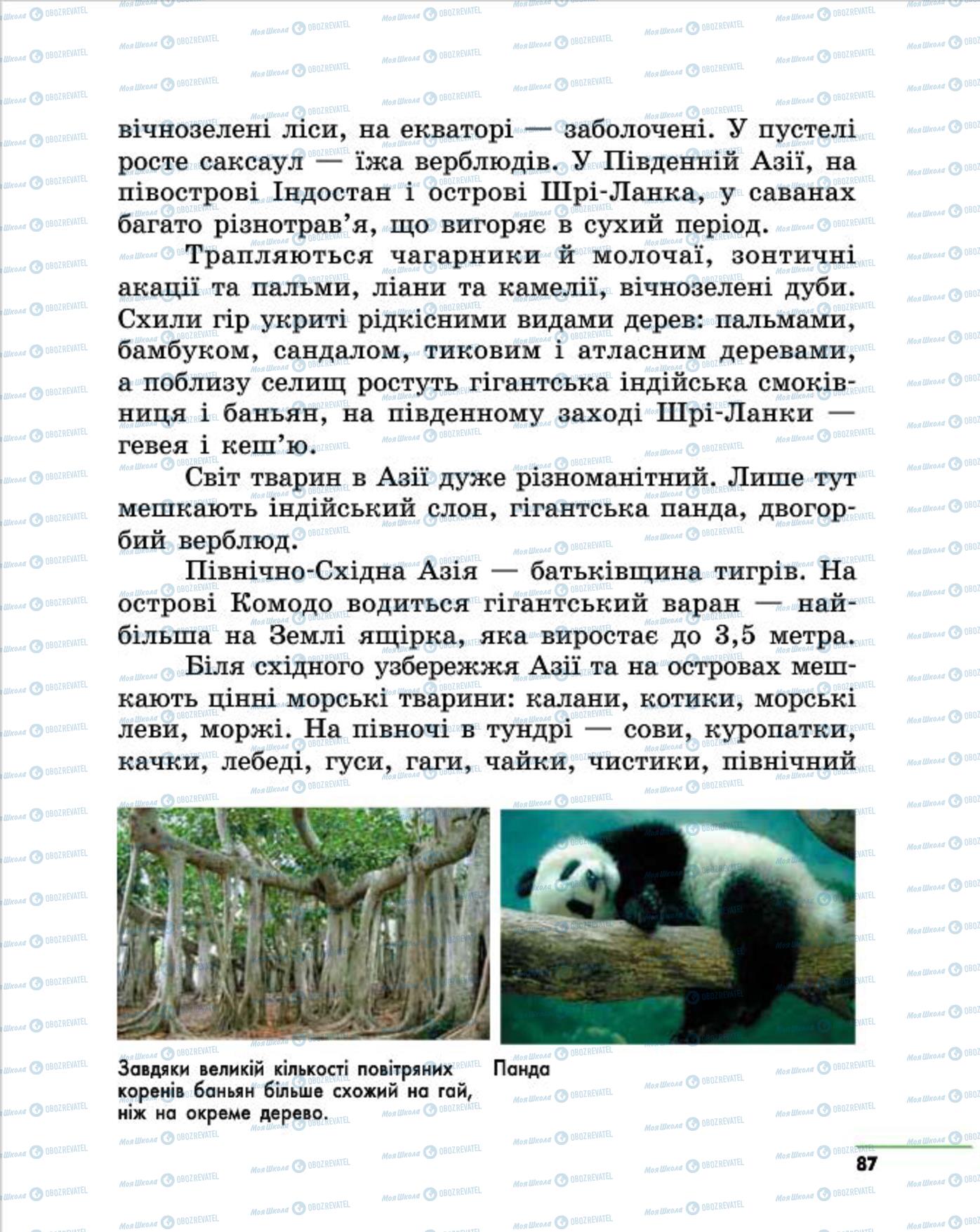 Підручники Природознавство 4 клас сторінка 87