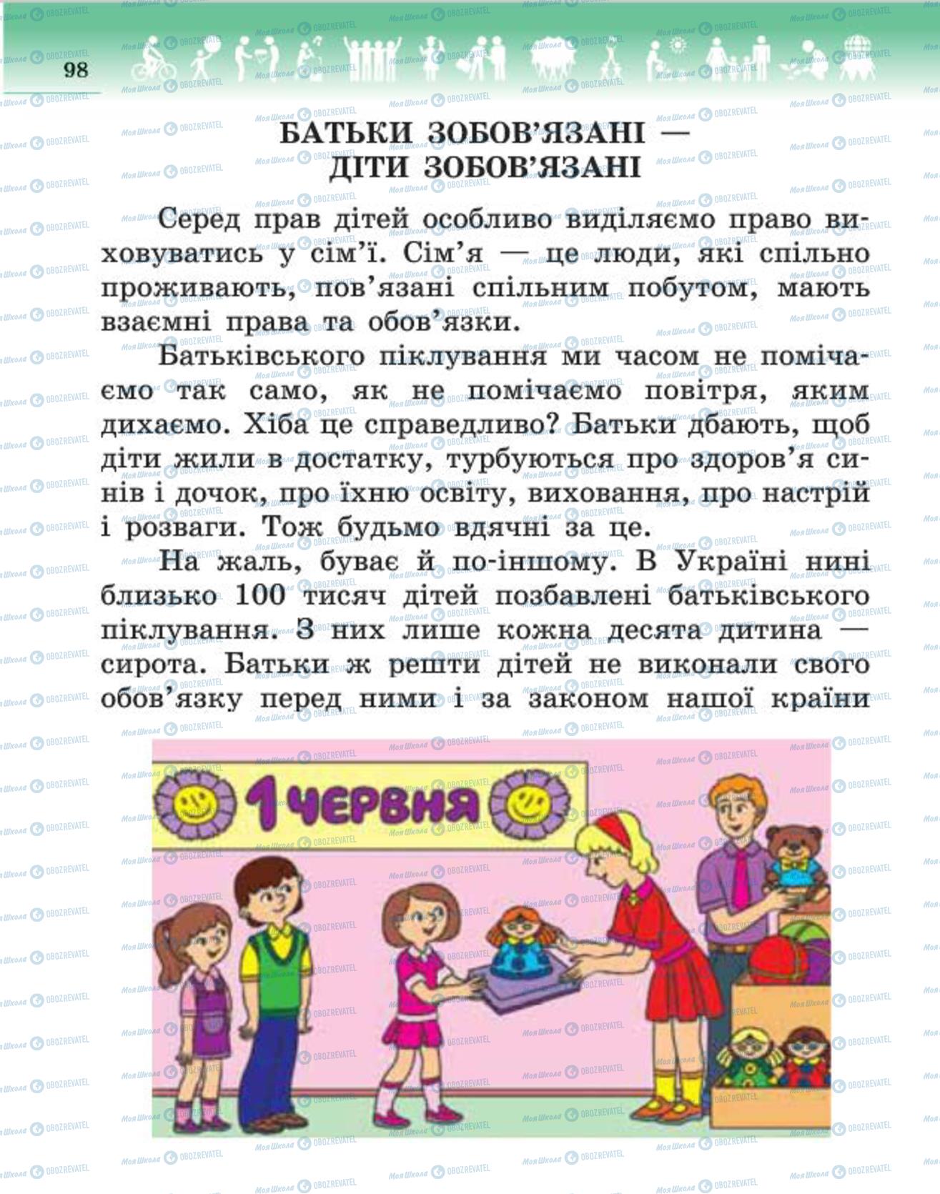 Підручники Людина і світ 4 клас сторінка 98