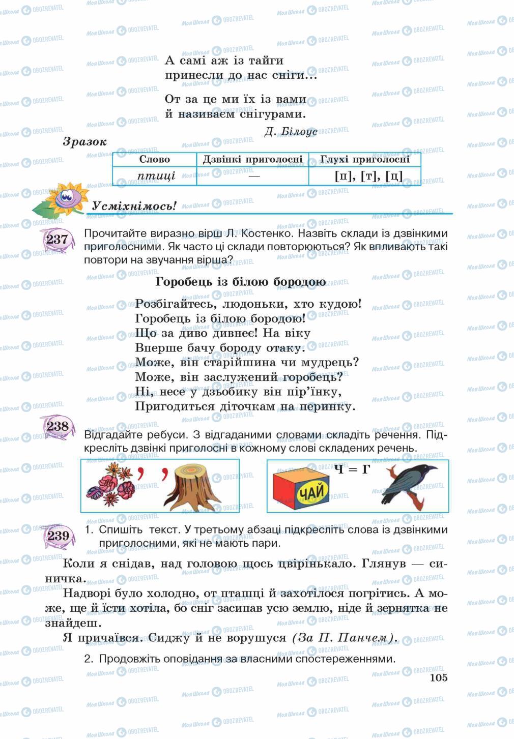 Підручники Українська мова 5 клас сторінка 105