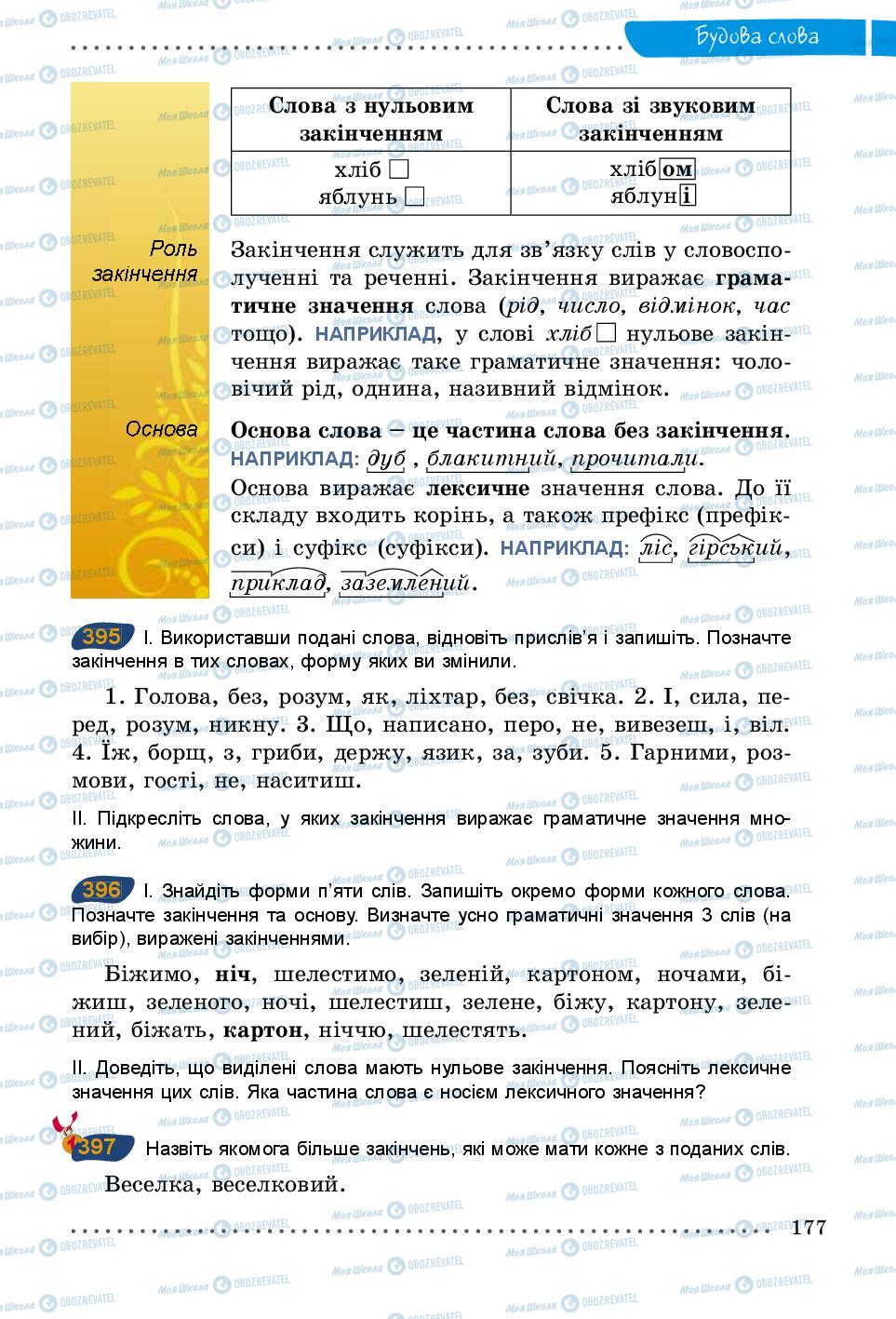 Учебники Укр мова 5 класс страница 177