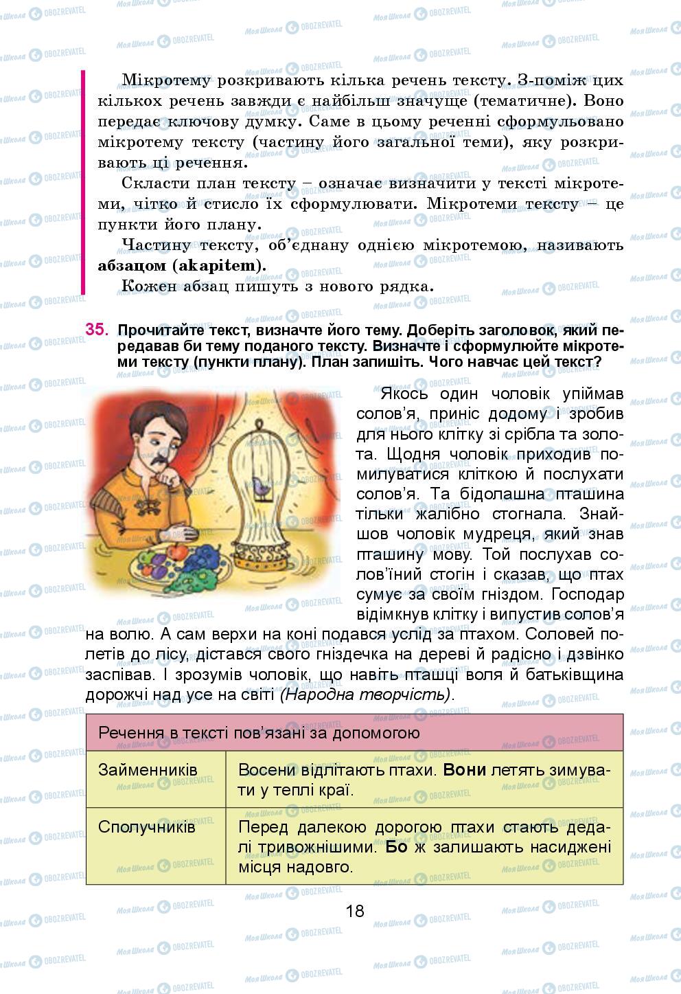 Підручники Українська мова 5 клас сторінка 18