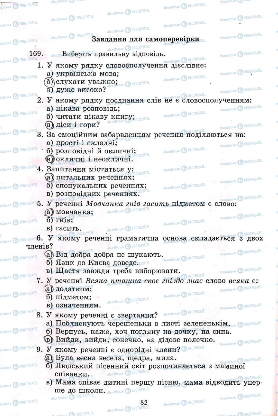 Підручники Українська мова 5 клас сторінка 82