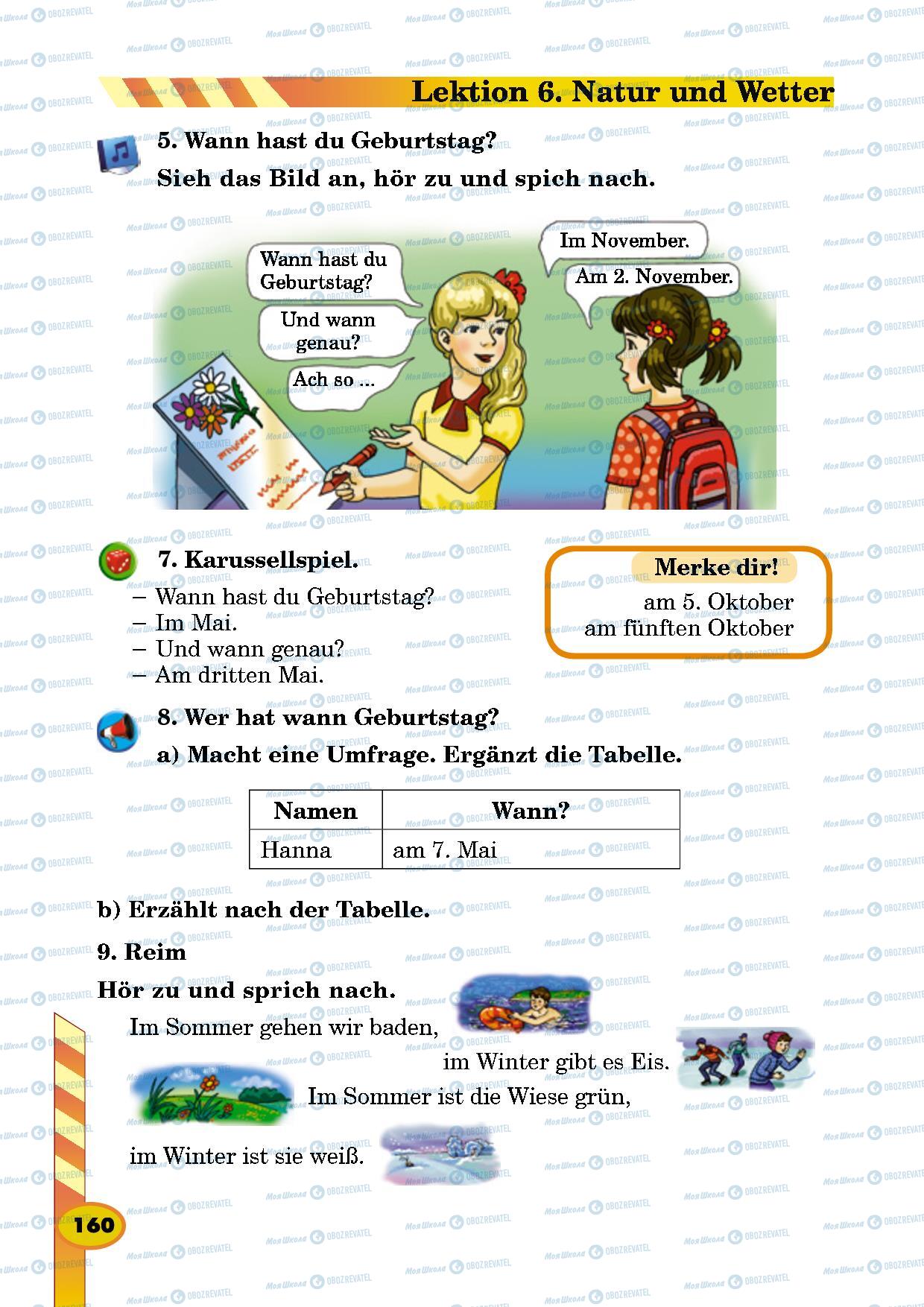 Учебники Немецкий язык 5 класс страница 160