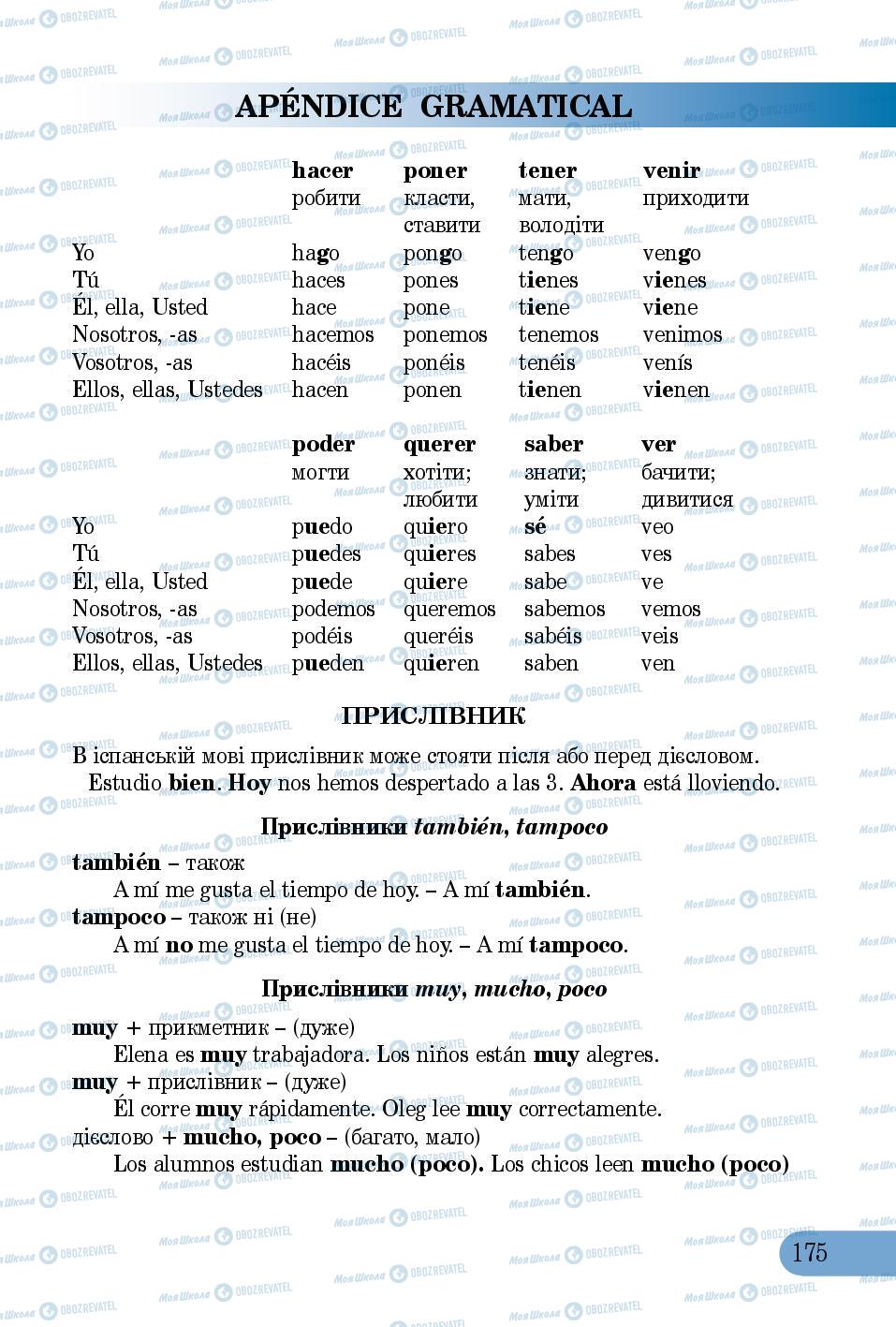 Учебники Испанский язык 5 класс страница 175