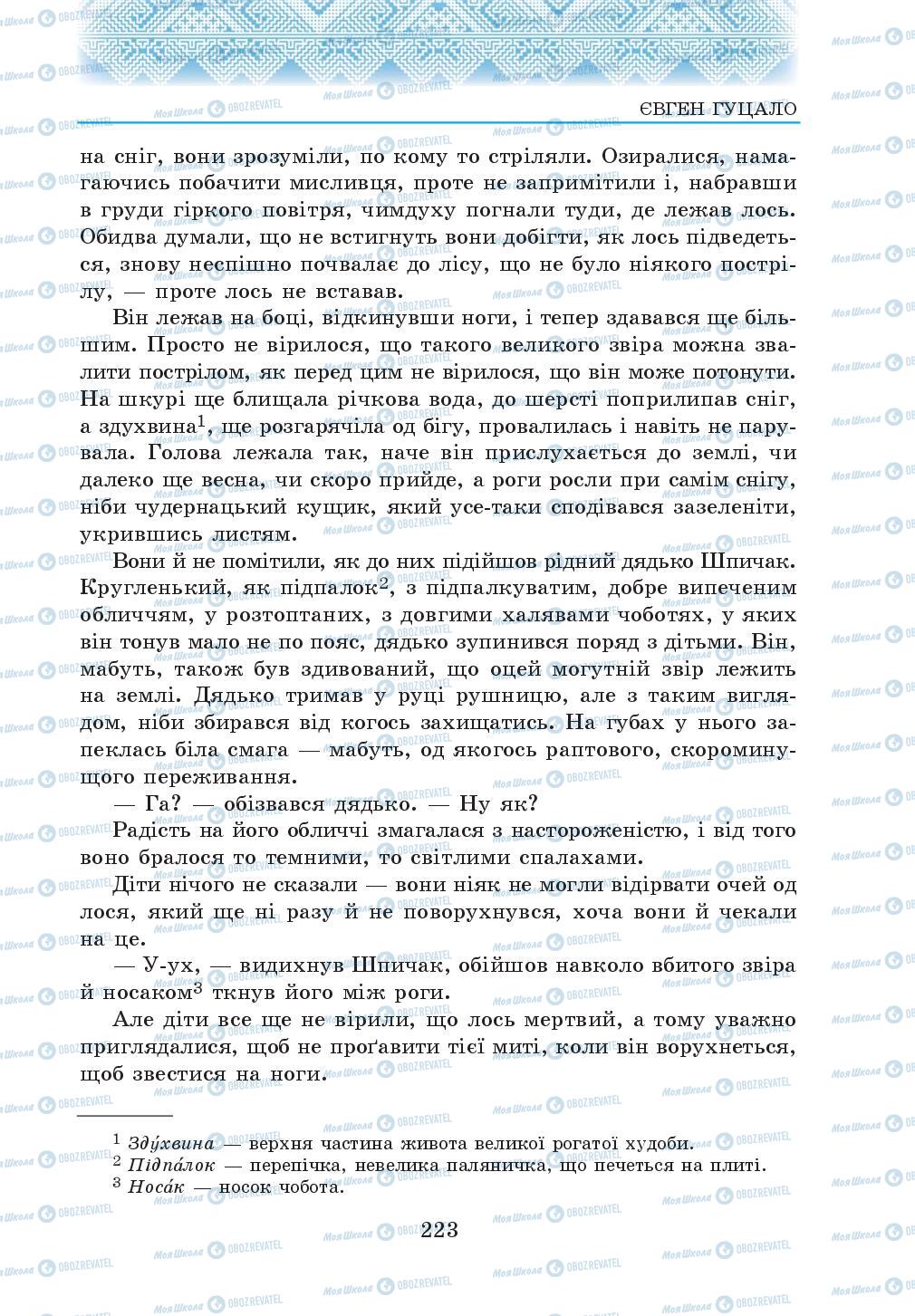 Підручники Українська література 5 клас сторінка 223