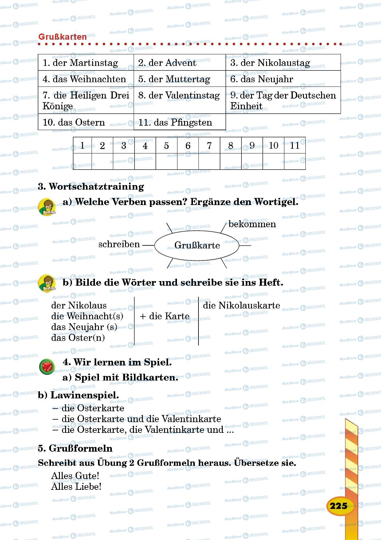 Учебники Немецкий язык 5 класс страница 225