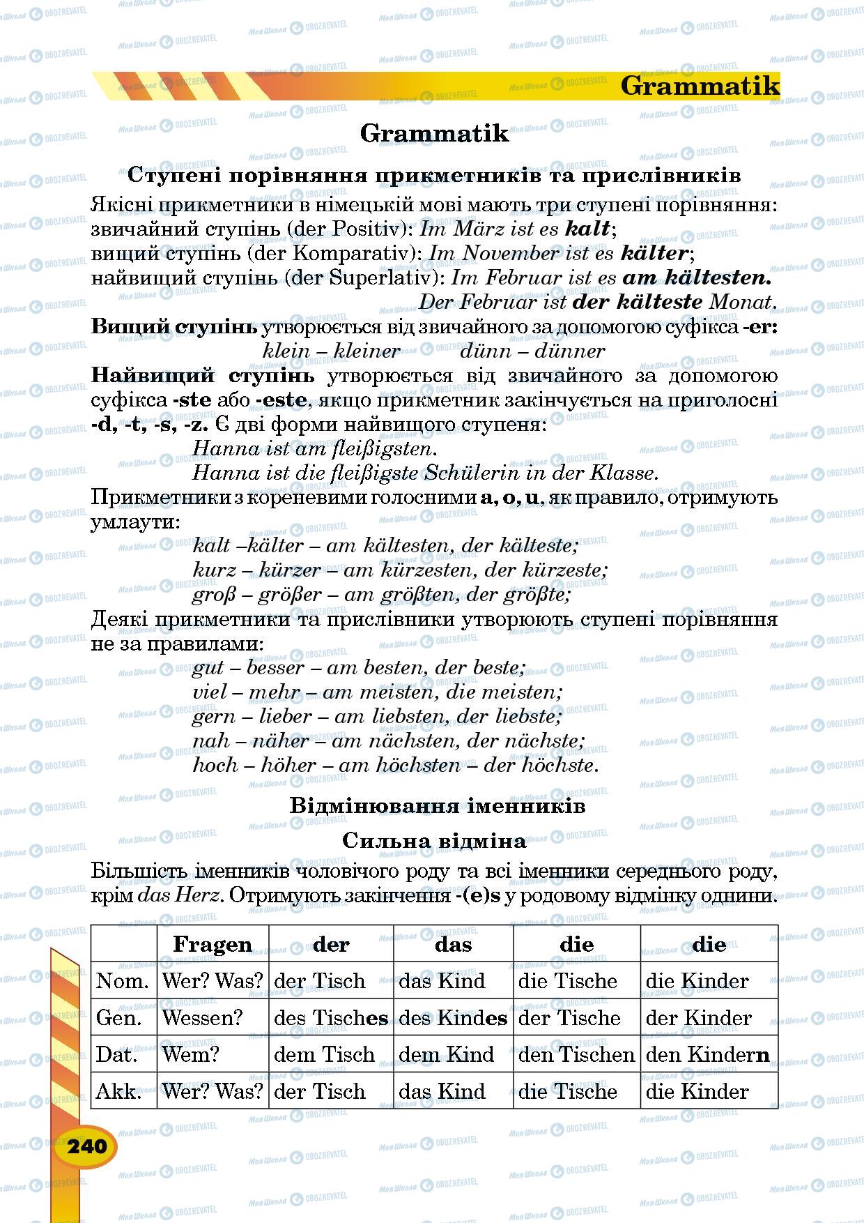 Учебники Немецкий язык 5 класс страница 240