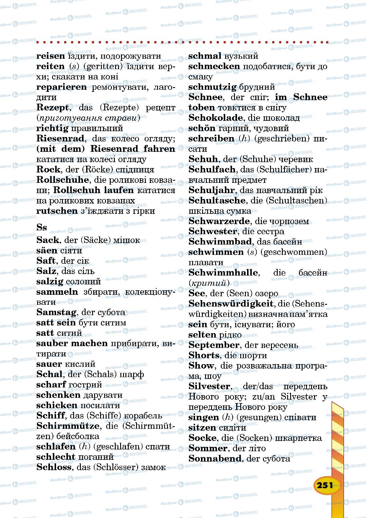 Учебники Немецкий язык 5 класс страница 251