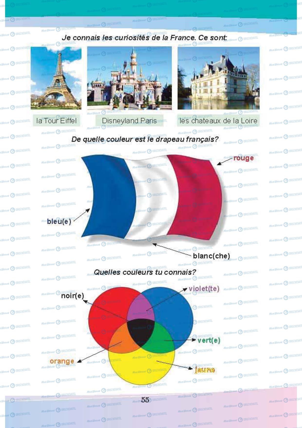 Учебники Французский язык 5 класс страница 55