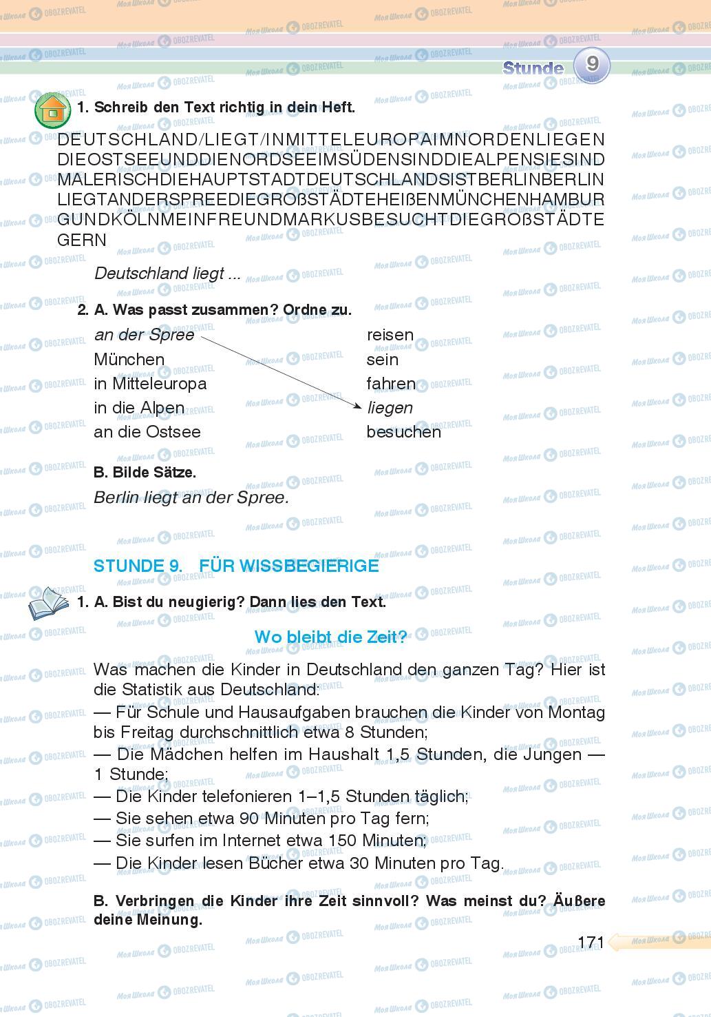 Підручники Німецька мова 5 клас сторінка 171