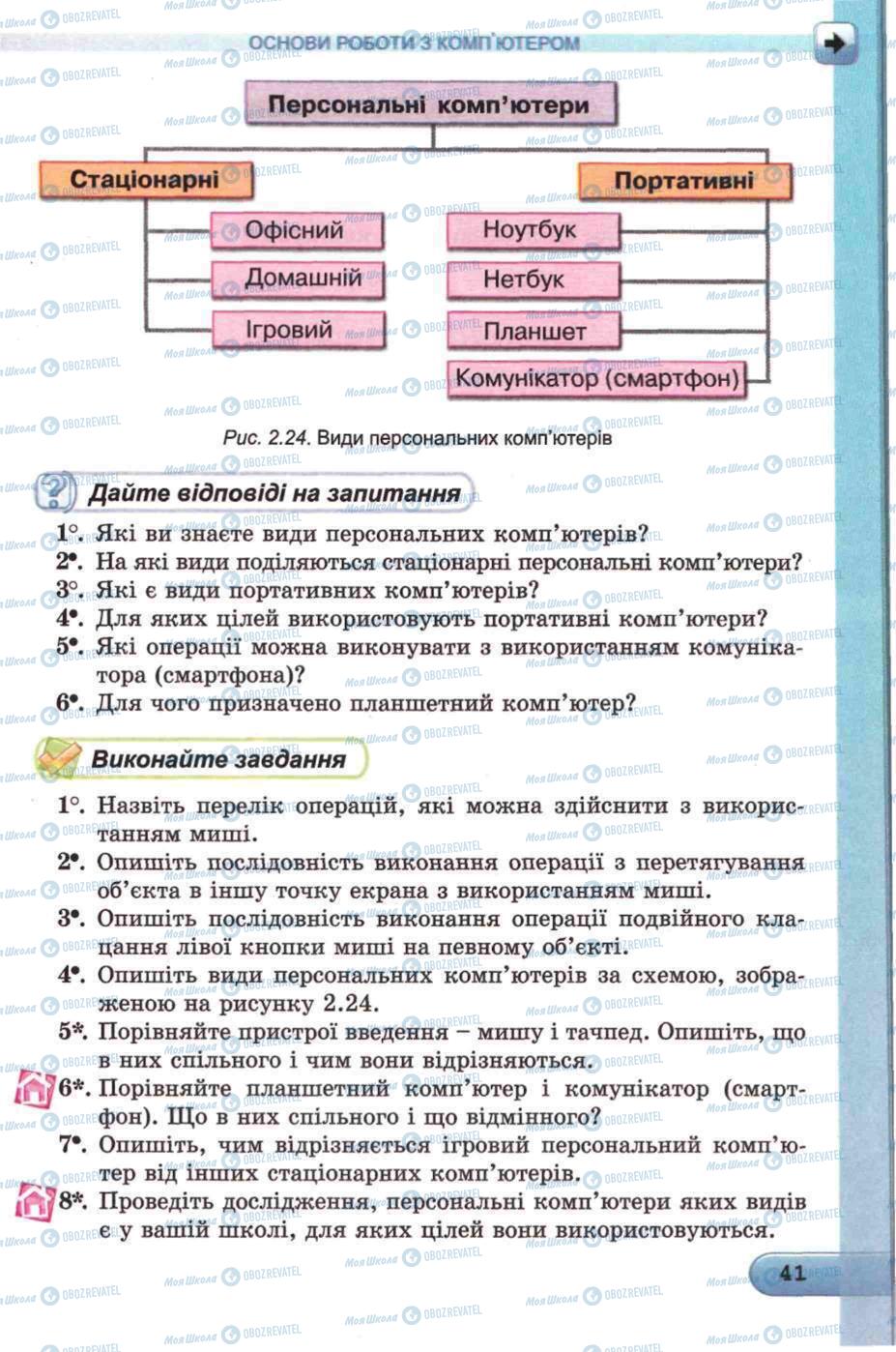 Підручники Інформатика 5 клас сторінка 41