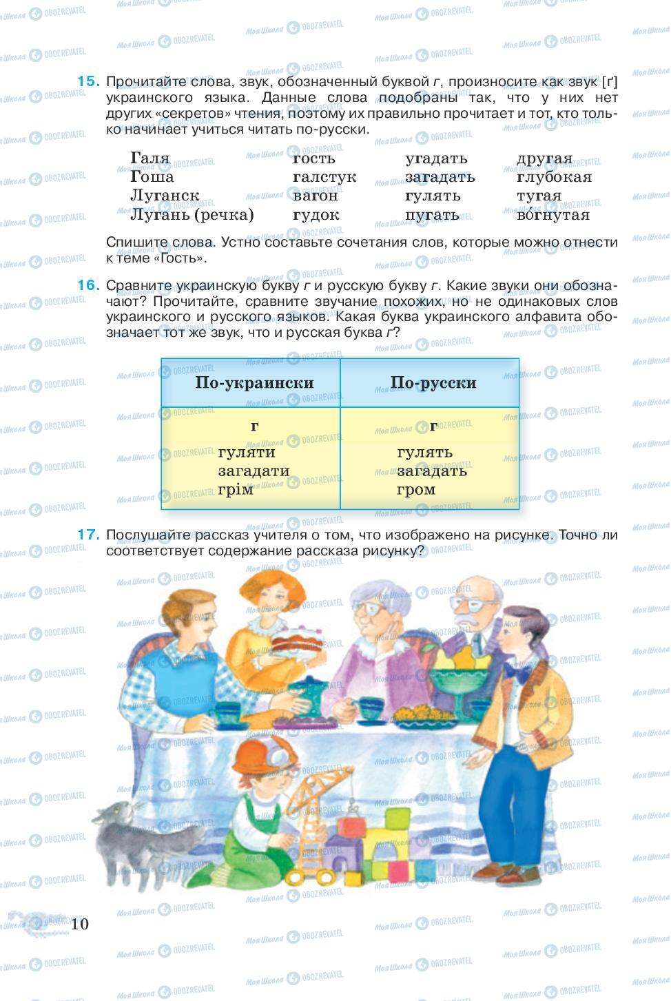 Підручники Російська мова 5 клас сторінка 10