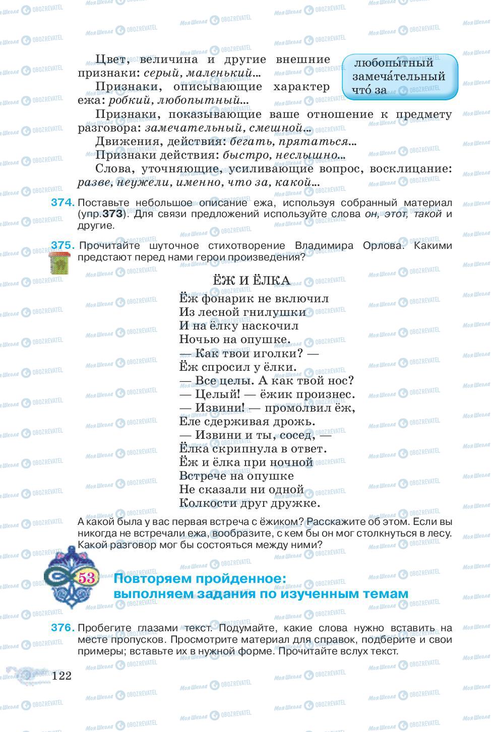 Учебники Русский язык 5 класс страница 122
