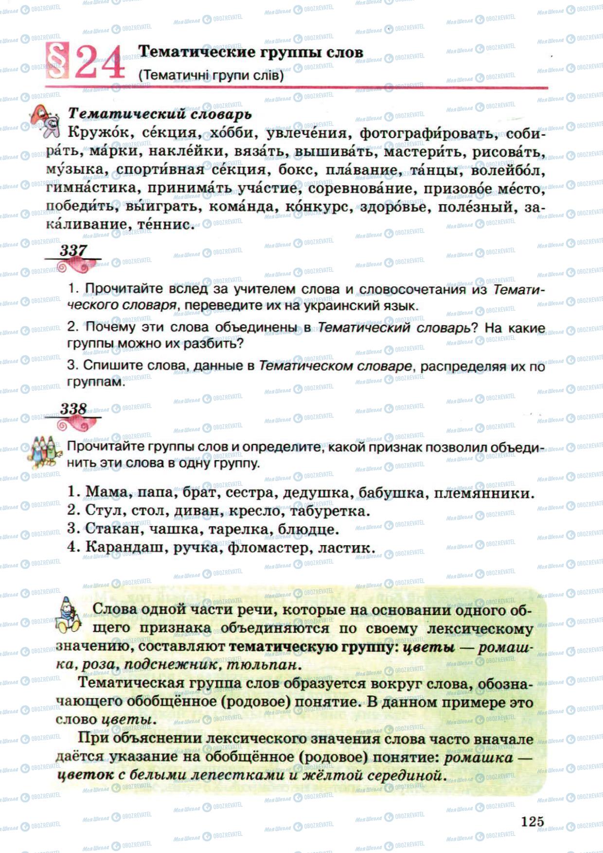 Учебники Русский язык 5 класс страница 125