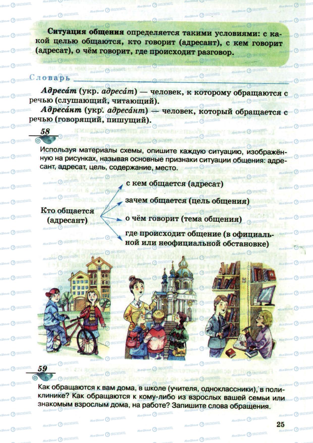 Підручники Російська мова 5 клас сторінка 25