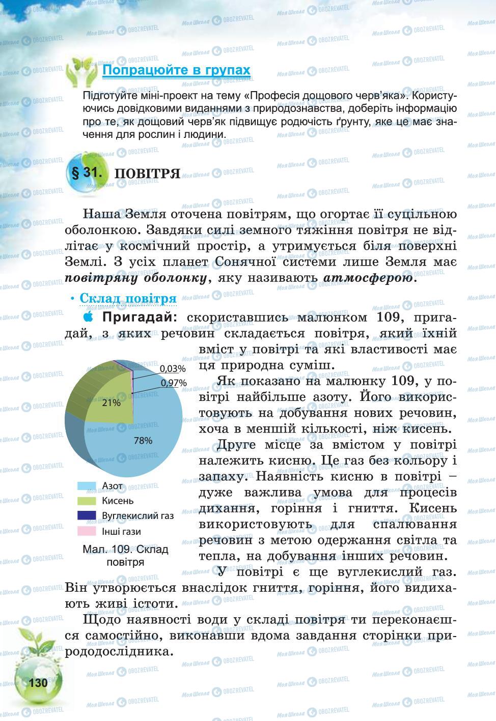 Підручники Природознавство 5 клас сторінка 130